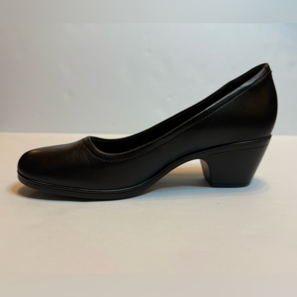 Clarks Emily Ruby Block-Heel Comfort Pumps Size 9.5 Black - Picture 14 of 16